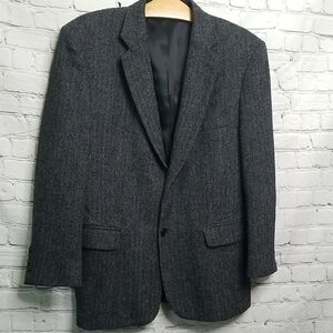 Barrington Men's Blazer Dark Gray Herringbone Medium